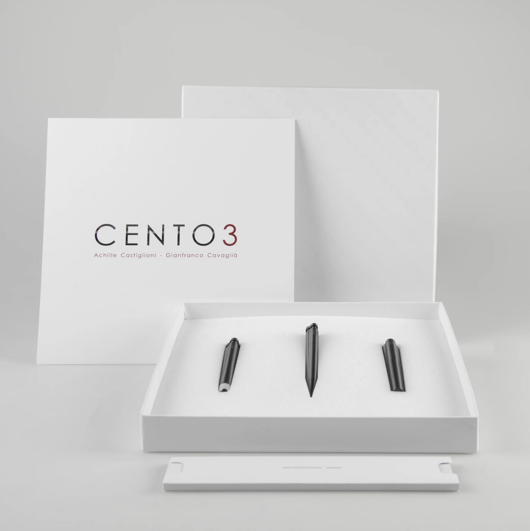 EGO.M, CENTO3 Trittico Set of 3 instruments, Pens & Pencils, Achille Castiglioni, Gianfranco Cavaglià,