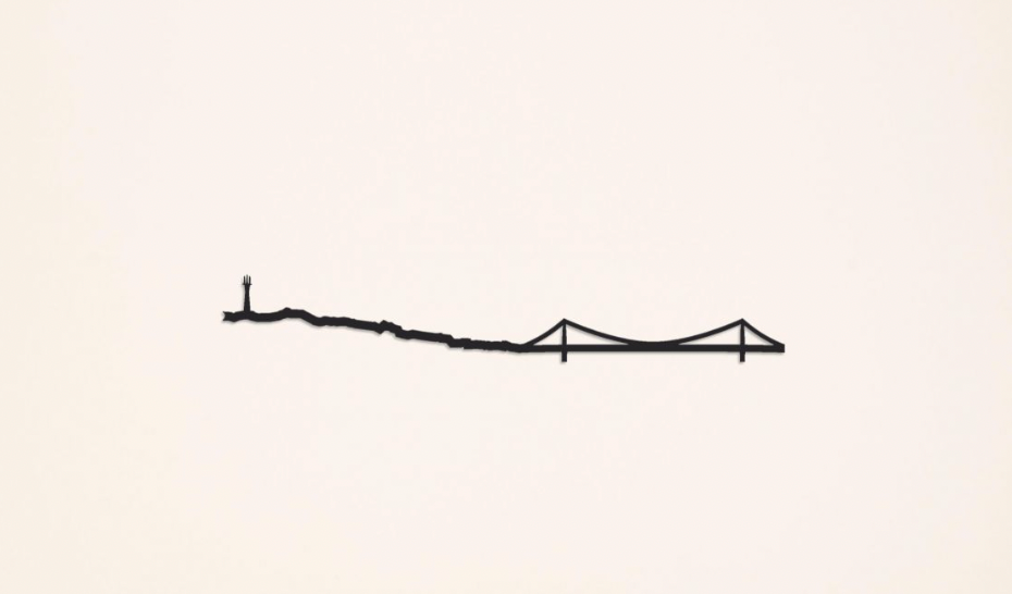 The Line, 7.5" City Skyline Silhouette Mini,