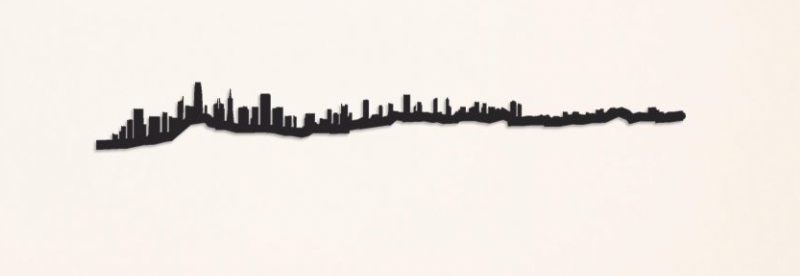 The Line, 7.5" City Skyline Silhouette Mini,
