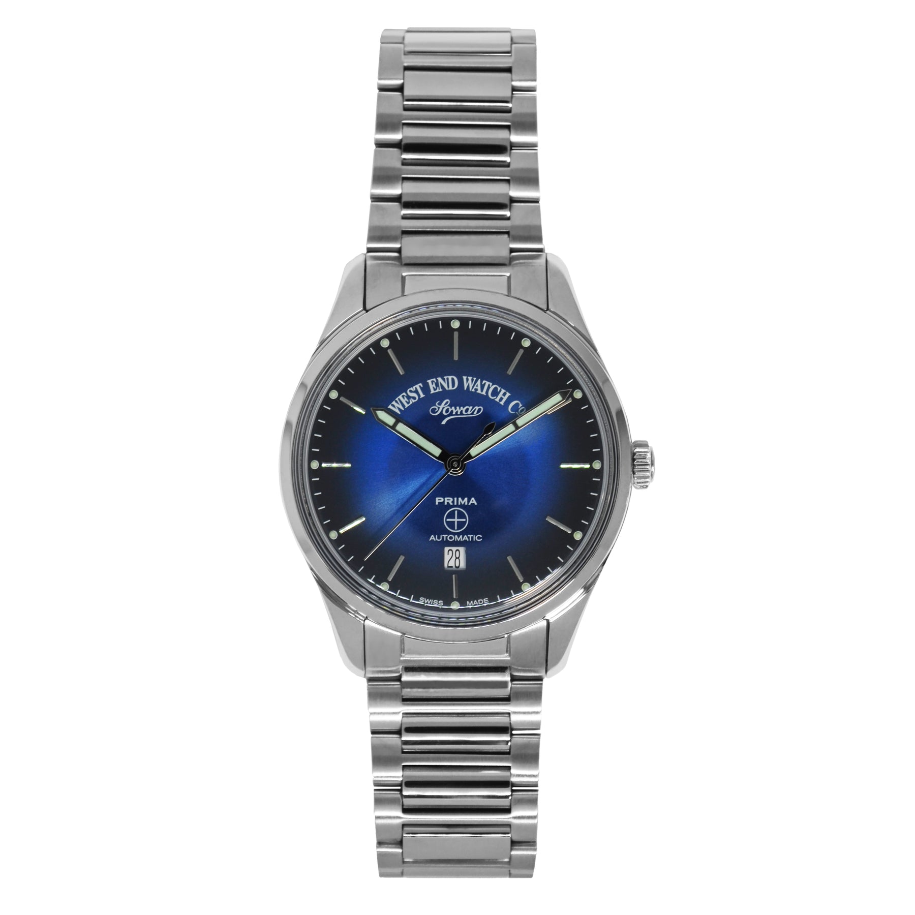 West End Watch Co., Sowar Steel Blue Dial, Analog Watch,