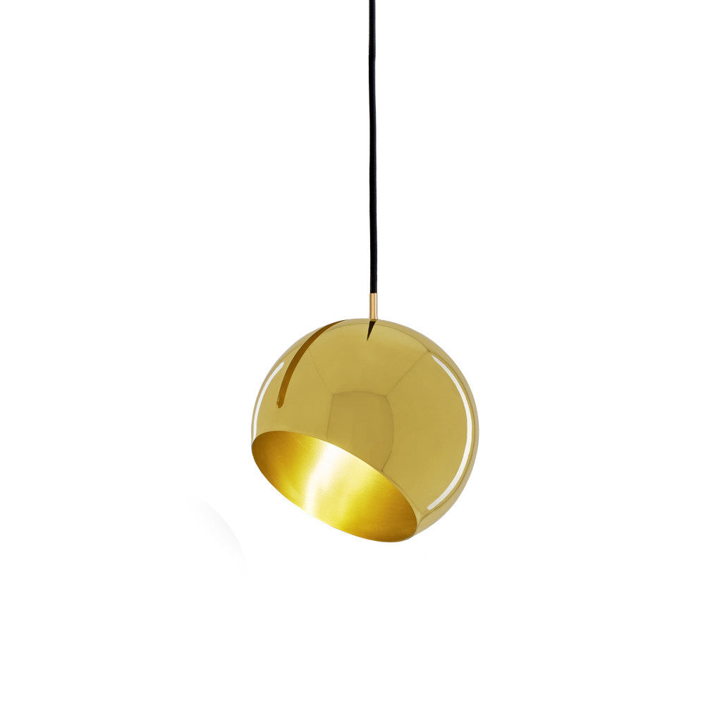 NYTA - Tilt Globe - Brass Pendant