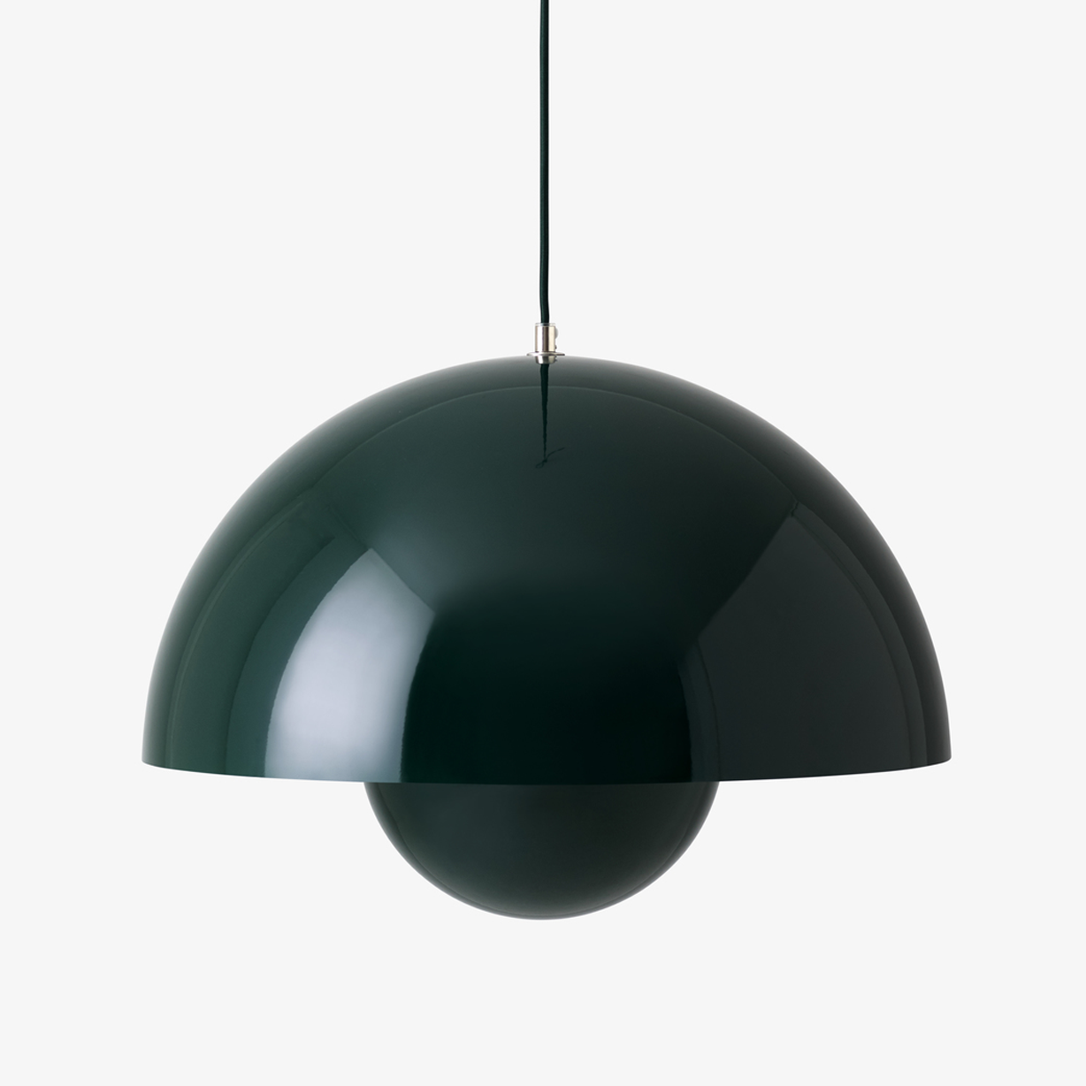 &Tradition, Flowerpot Pendant VP2, Light Matte Grey, Pendant,  Verner Panton