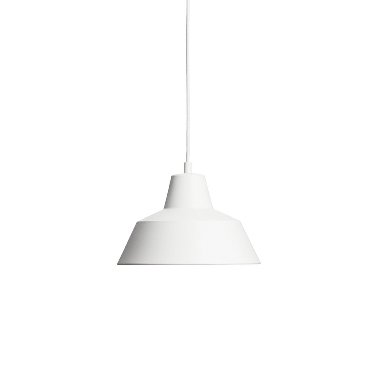 Made by Hand, Workshop Pendant Lamp W2, Matte White, Pendant,